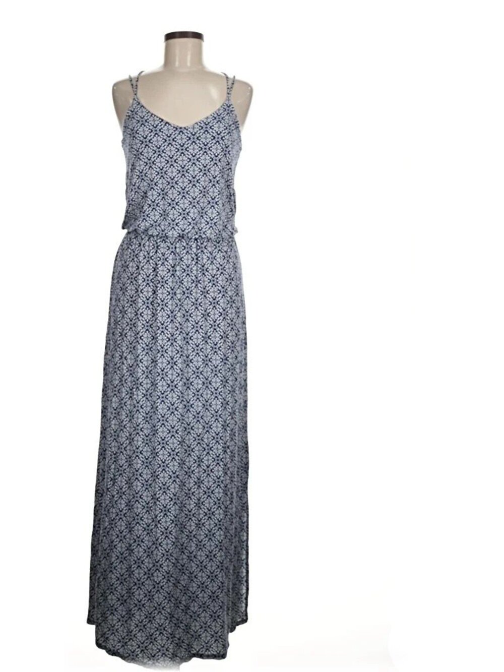 NWT‎ Papermoon Wendilyn Knit Maxi Dress Navy White Stripe Racerback Sz S